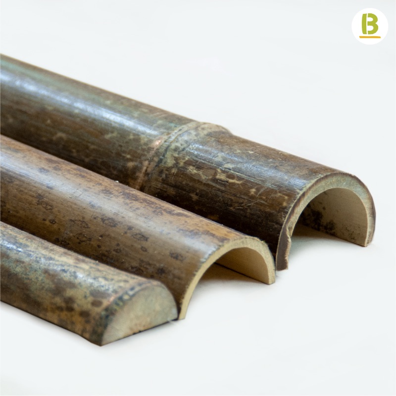 Medias cañas bambú Leopard