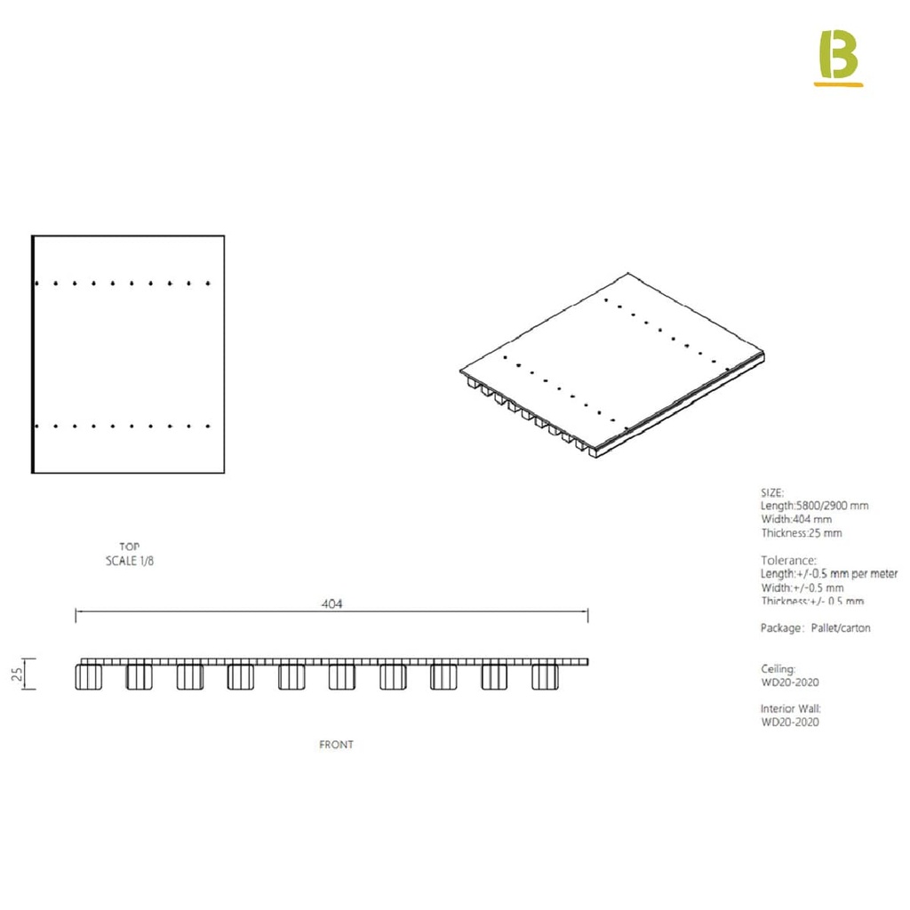 Panel decorativo interior