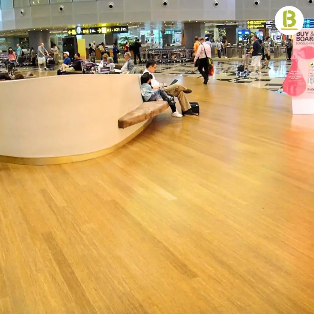 Pressed indoor flooring (Strandwoven)