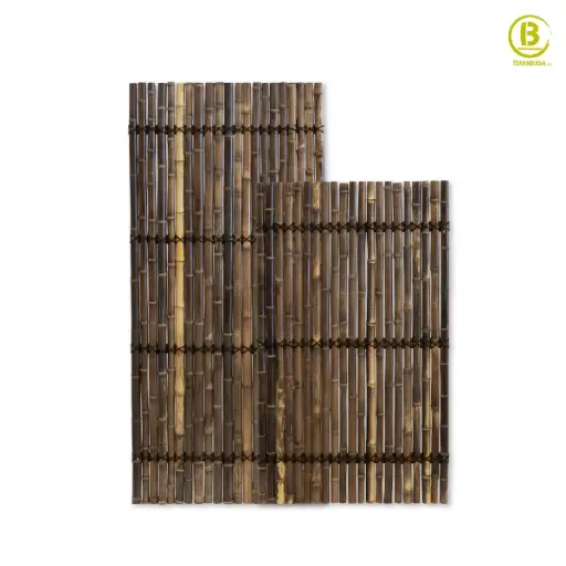 Half-round Black fence panel