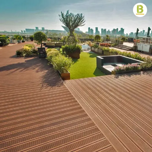 Decking per esterni pressato (Strandwoven)