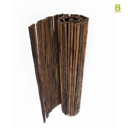 Black Bamboo Rolled fence Ø25
