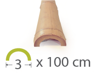 Media caña bambú Tonkin - 3-4-cm - 100m-2