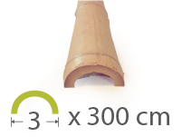 Media caña bambú Tonkin - 3-4-cm - 300m